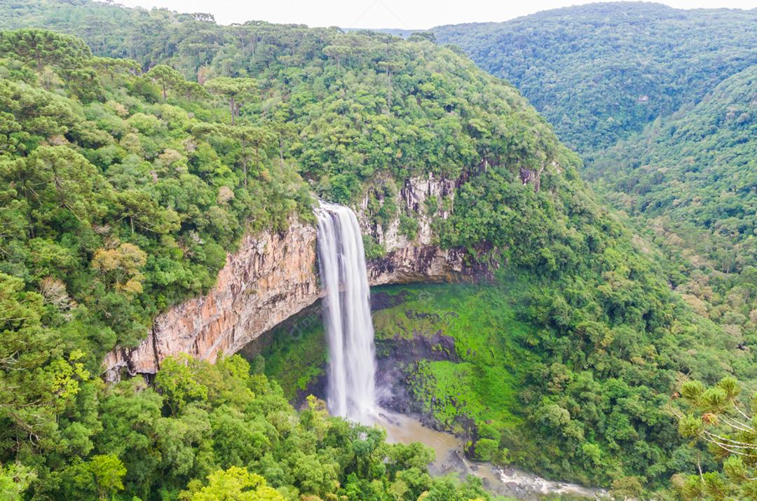 Linda vista da Cachoeira do Caracol (Cachoeira do Caracol) - Canela- Rio Grande do Sul - Brasil
