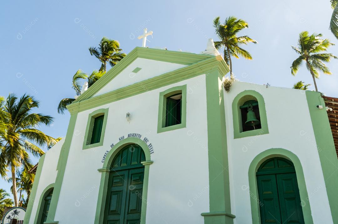Bela vista da Capela de São Benedito Capela de São Benedito e Praia dos Carneiros  Praia dos Carneiros
