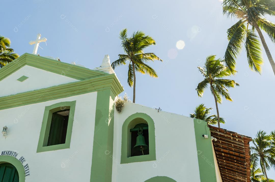 Bela vista da Capela de São Benedito Capela de São Benedito e Praia dos Carneiros  Praia dos Carneiros