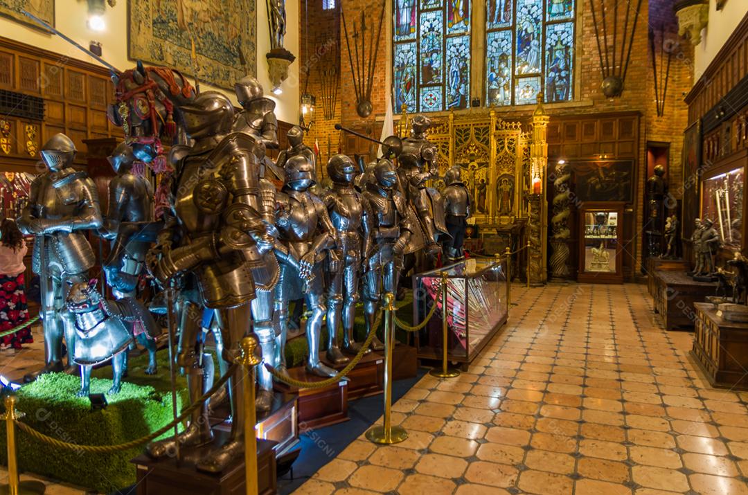 Arquitetura histórica do museu Instituto Ricardo Brennand em Recife, Pernambuco, Brasil.