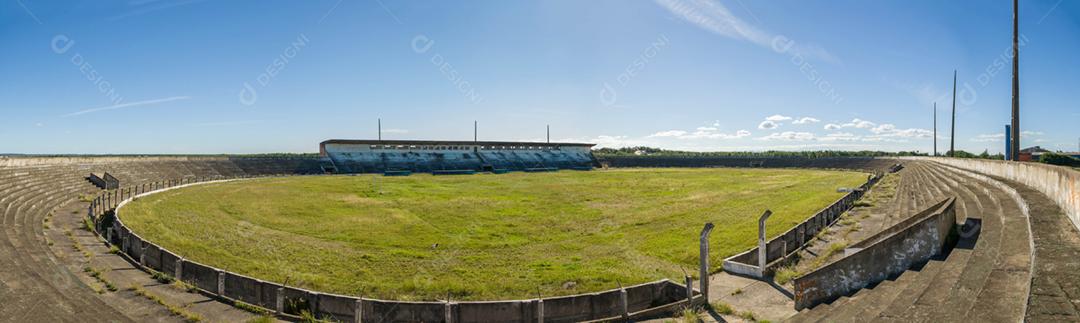 Estádio de futebol abandonado, Estádio Cidreira, Rio Grande do Sul.
