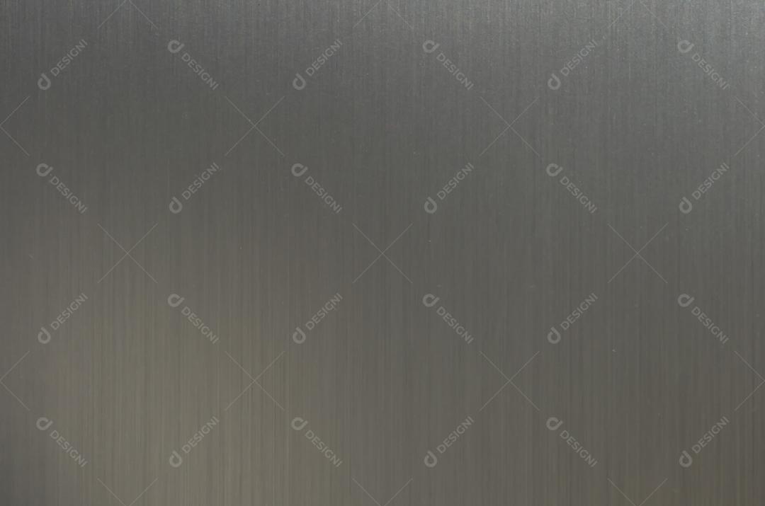 Textura de aço escovado com reflexo de luz e brilho