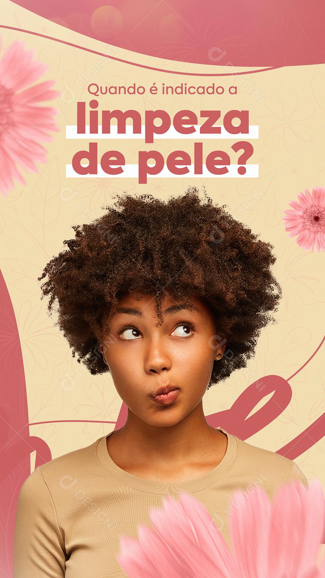 Estética Facial Quando é Indicado a Limpeza De Pele Social Media PSD Editável