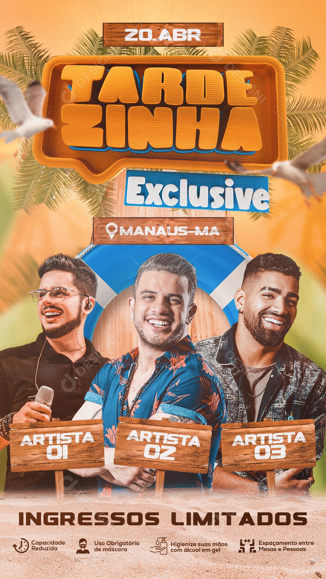 Tardezinha Exclusive Flyers Social Media PSD Editável