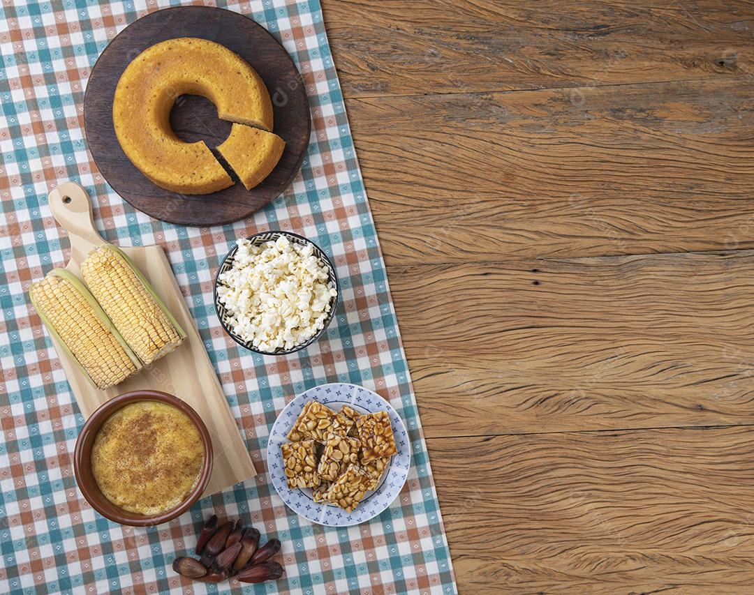 Comida típica do festival brasileiro de junho. Festa junina