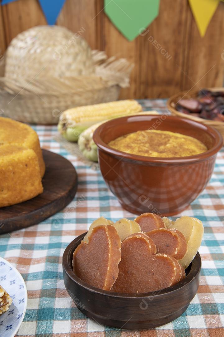 Comida típica do festival brasileiro de junho. Festa junina