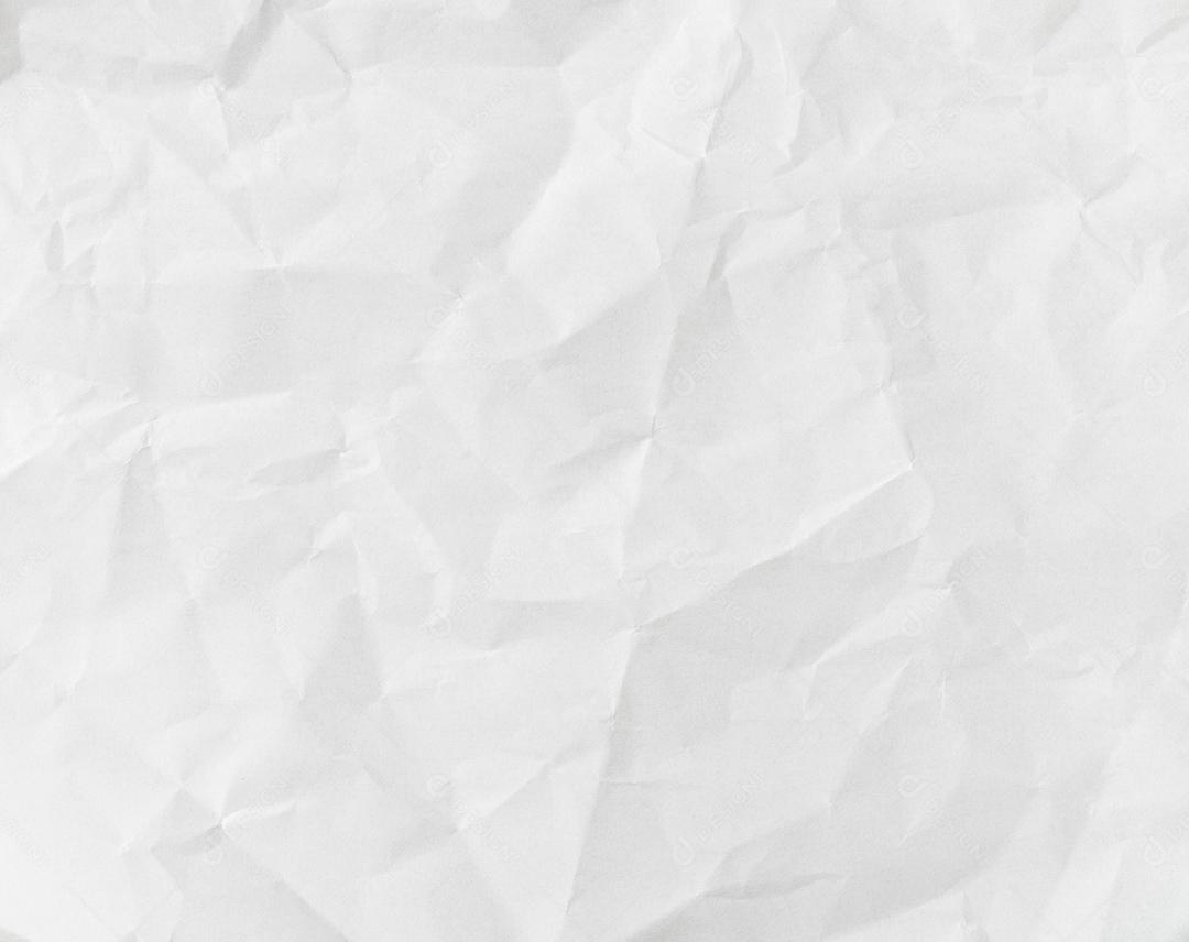 Folha enrugada de papel branco. Pano de fundo texturizado