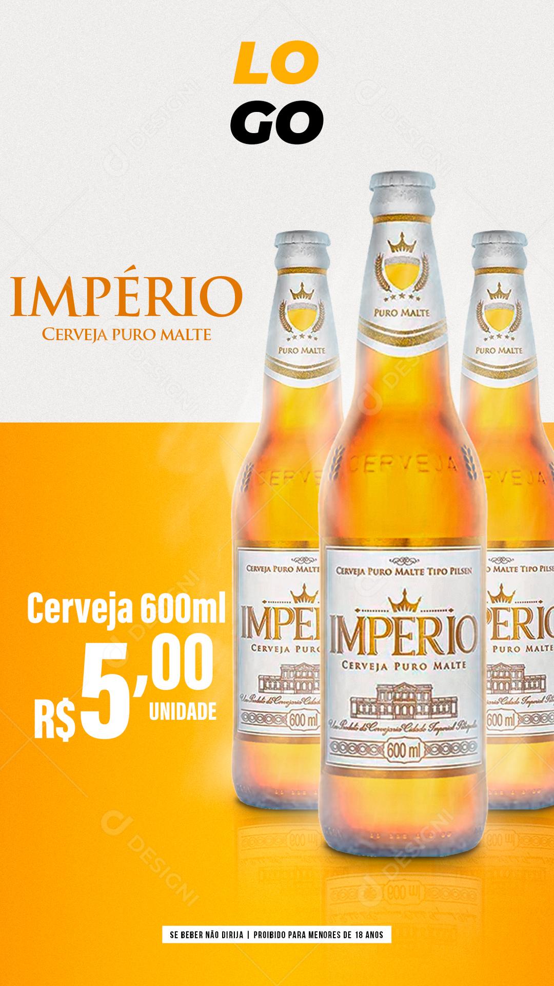 Promoção Cerveja Império Social Media PSD Editável