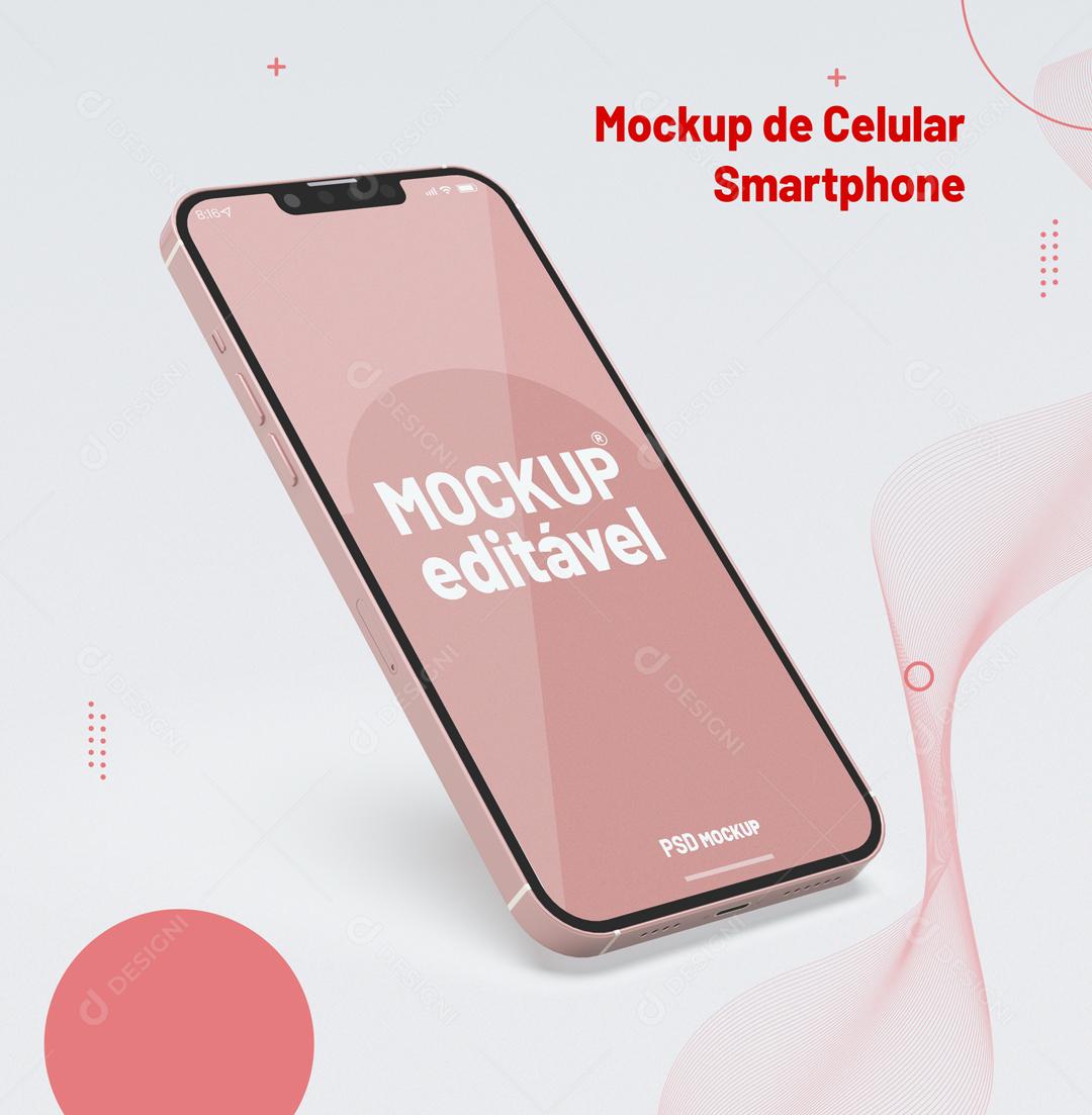 Mockup de Celular Smartphone PSD Editável