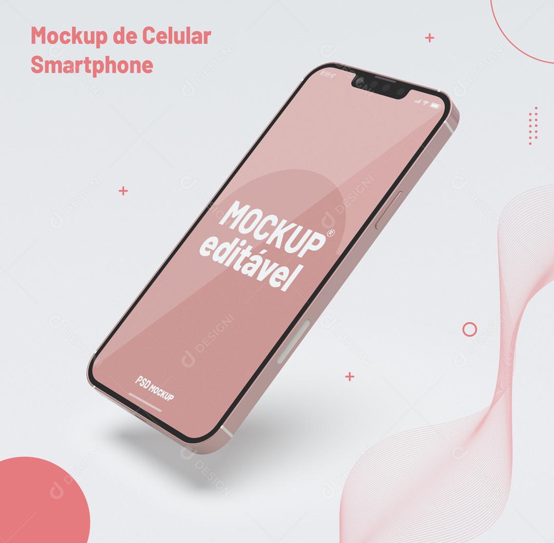 Mockup de Celular Smartphone PSD Editável