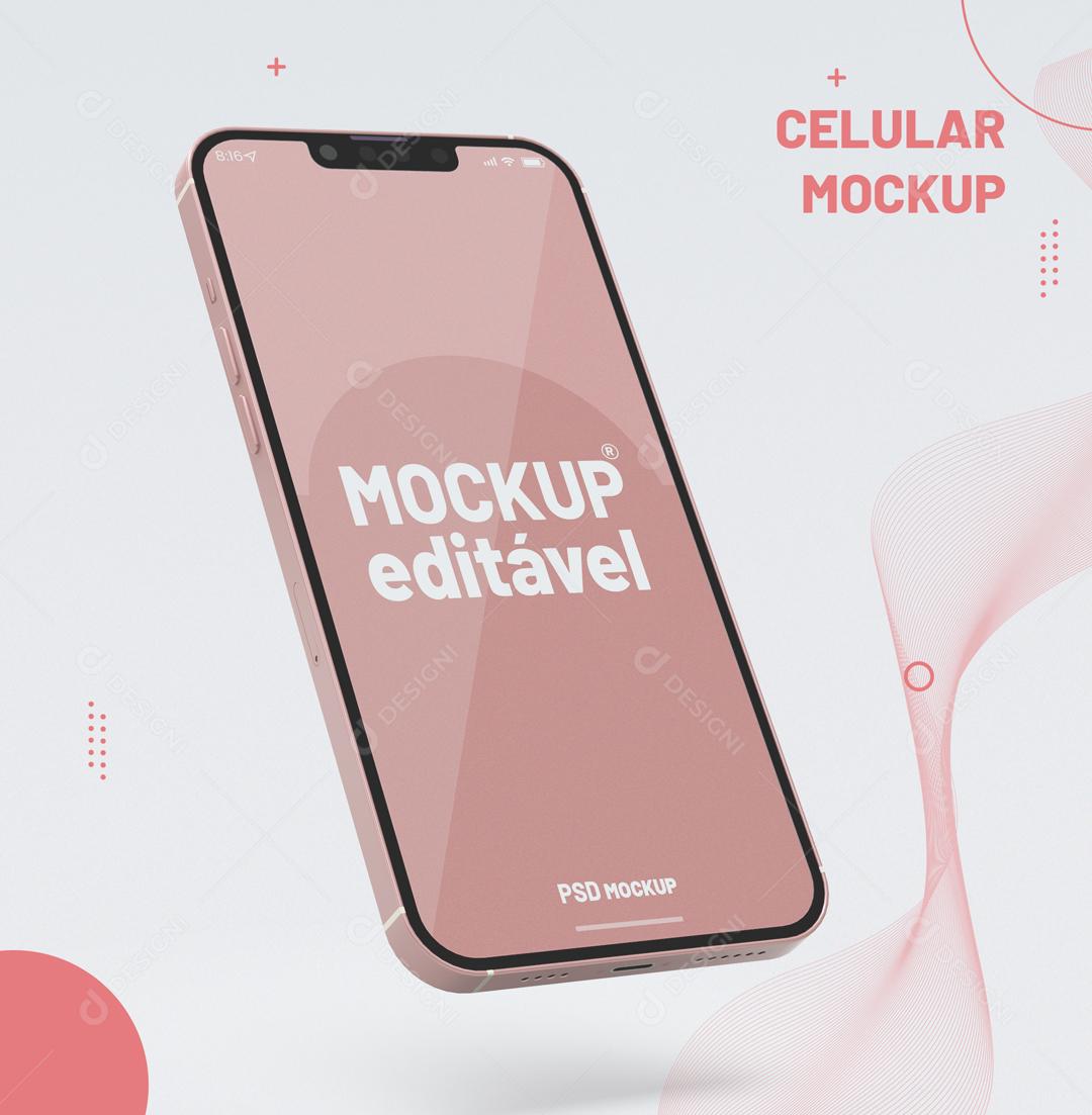 Mockup de Celular PSD Editável