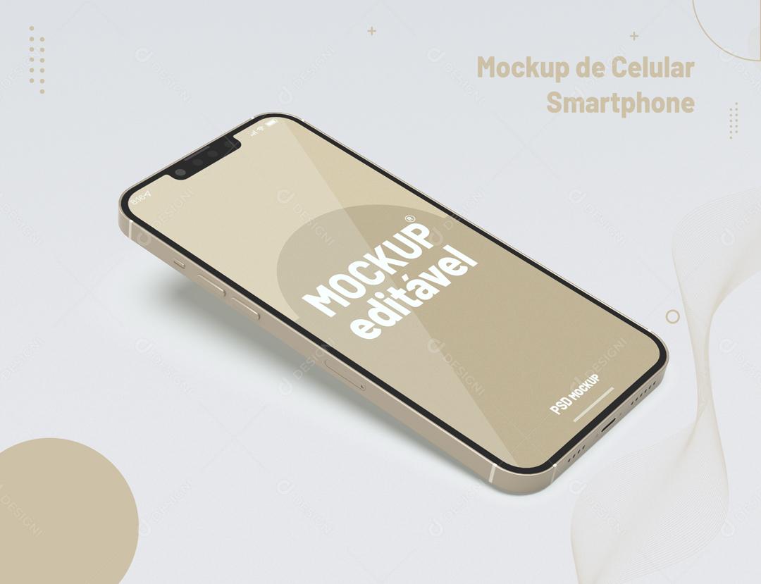 Mockup de Celular Smartphone PSD Editável