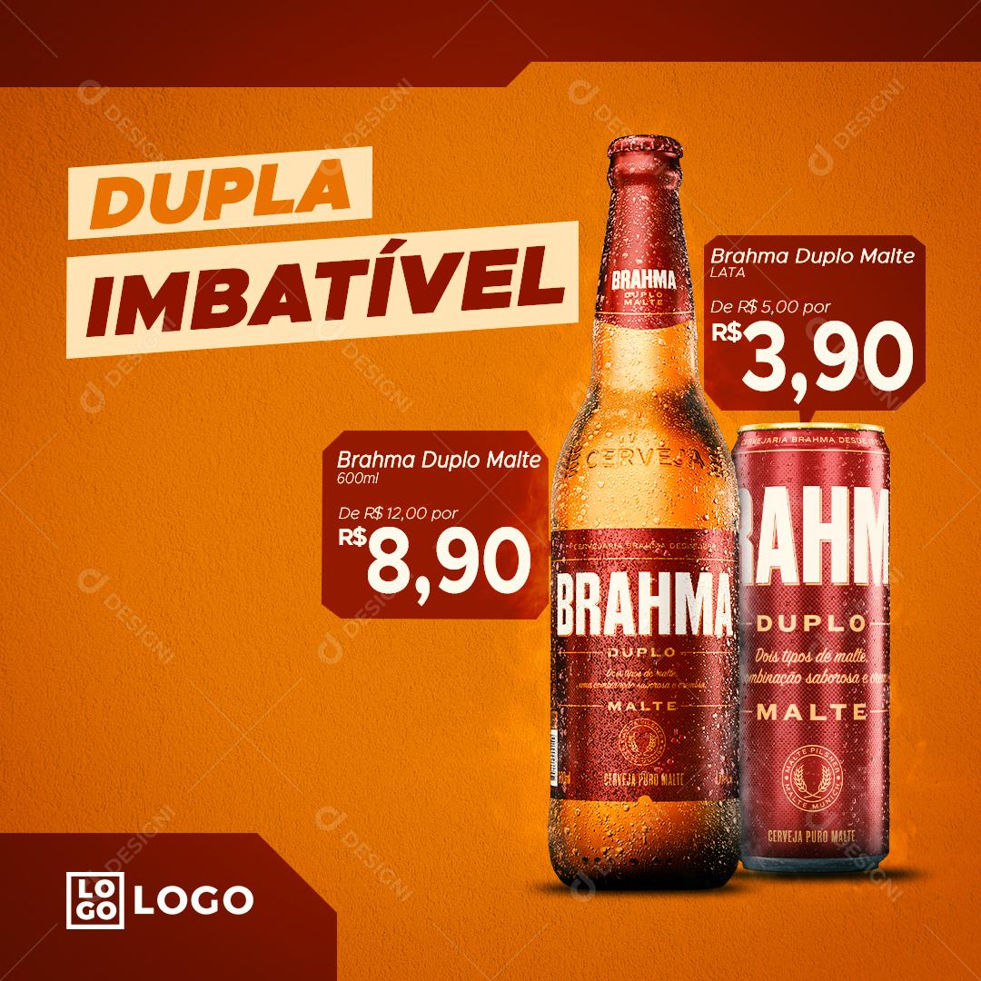 Dupla Imbatível Brahma Social Media PSD Editável