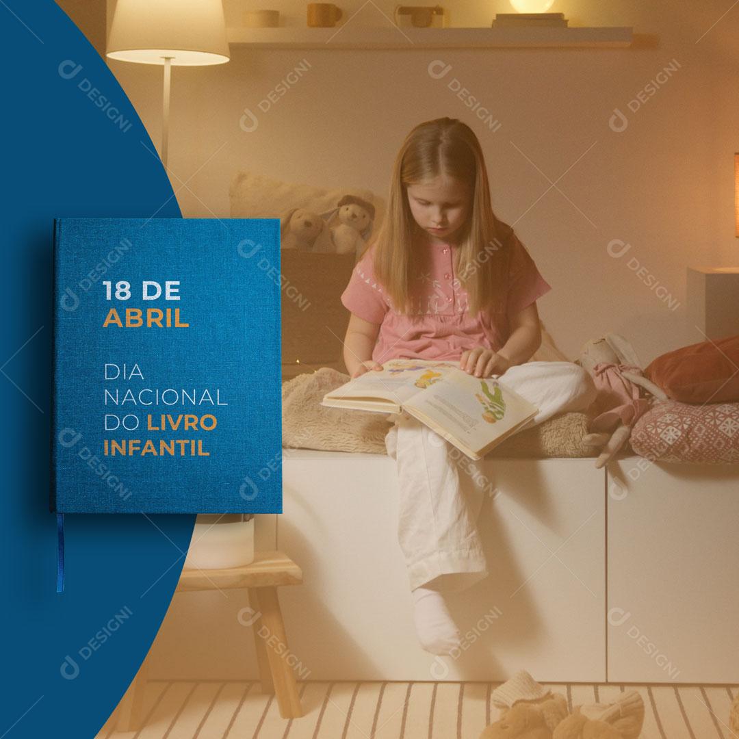 Dia Internacional do Livro Infantil 02 de Abril Social Media PSD Editável