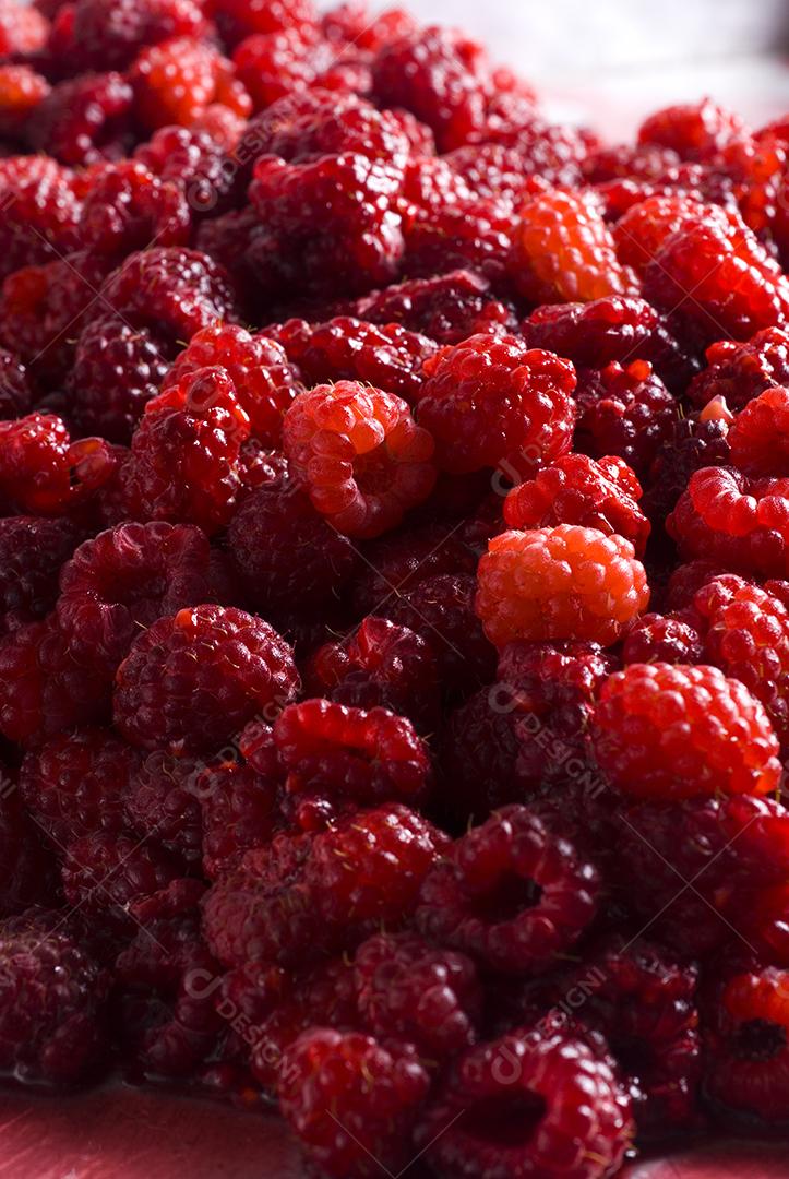 Comida fruta Framboesa alimento saudavel