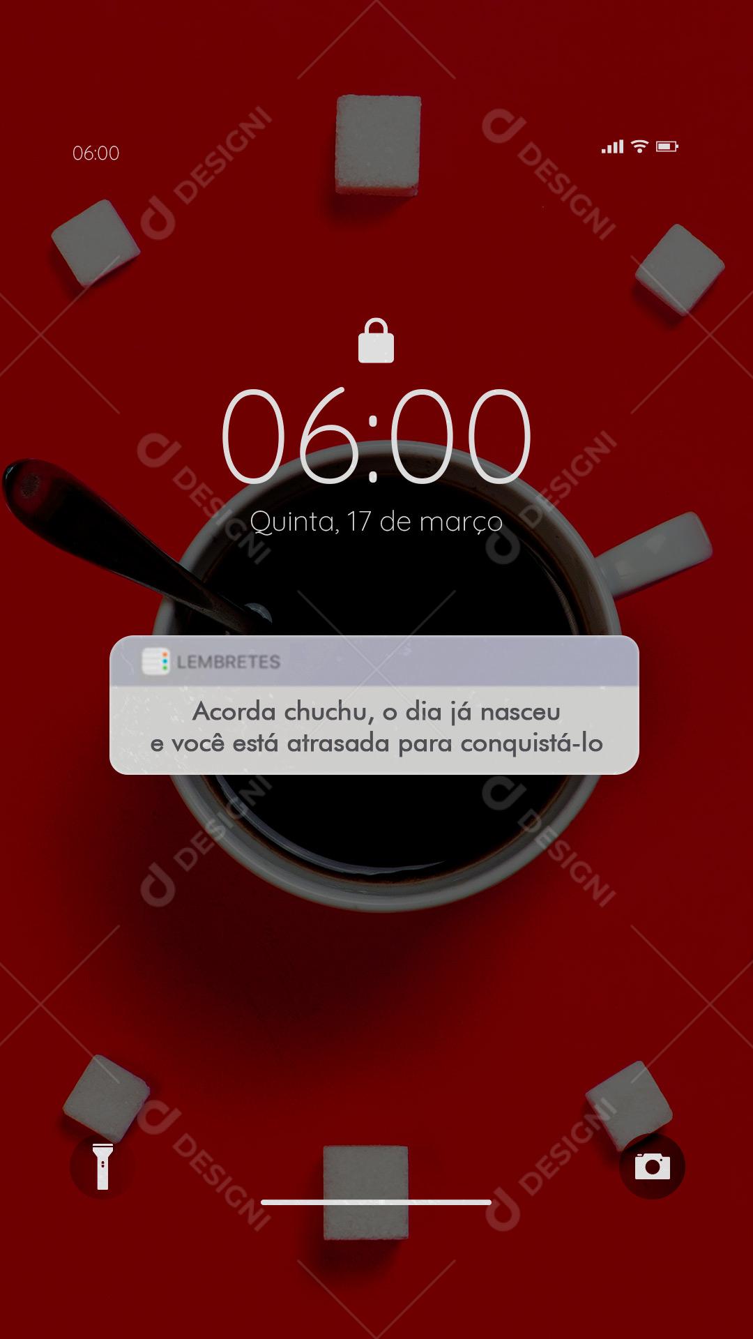 Social Media Motivational Phrase Wake up Chuchu, the day is already born and you are late to conquer it Editable PSD