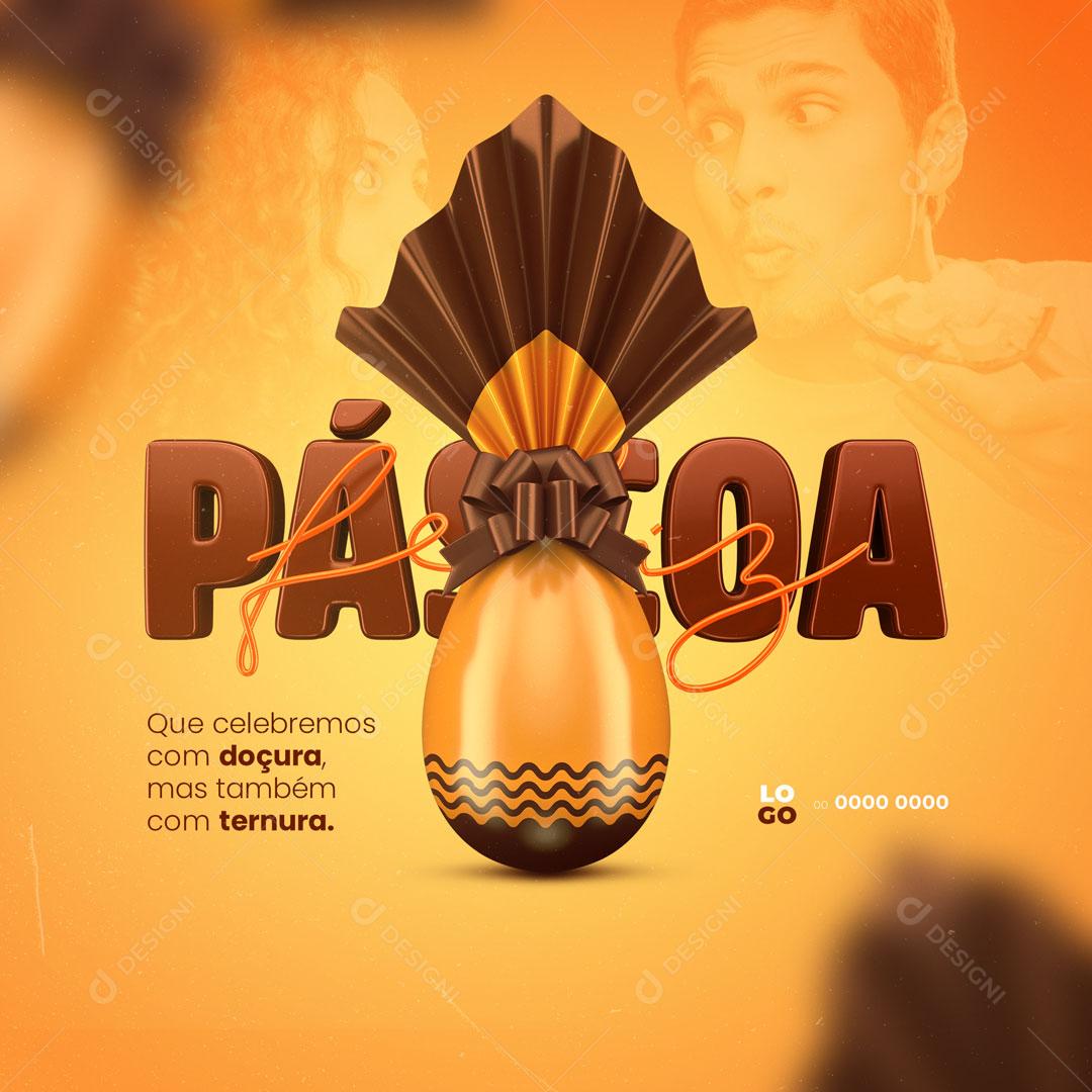 Social Media Traditional Easter Eggs on Promotion Editable PSD