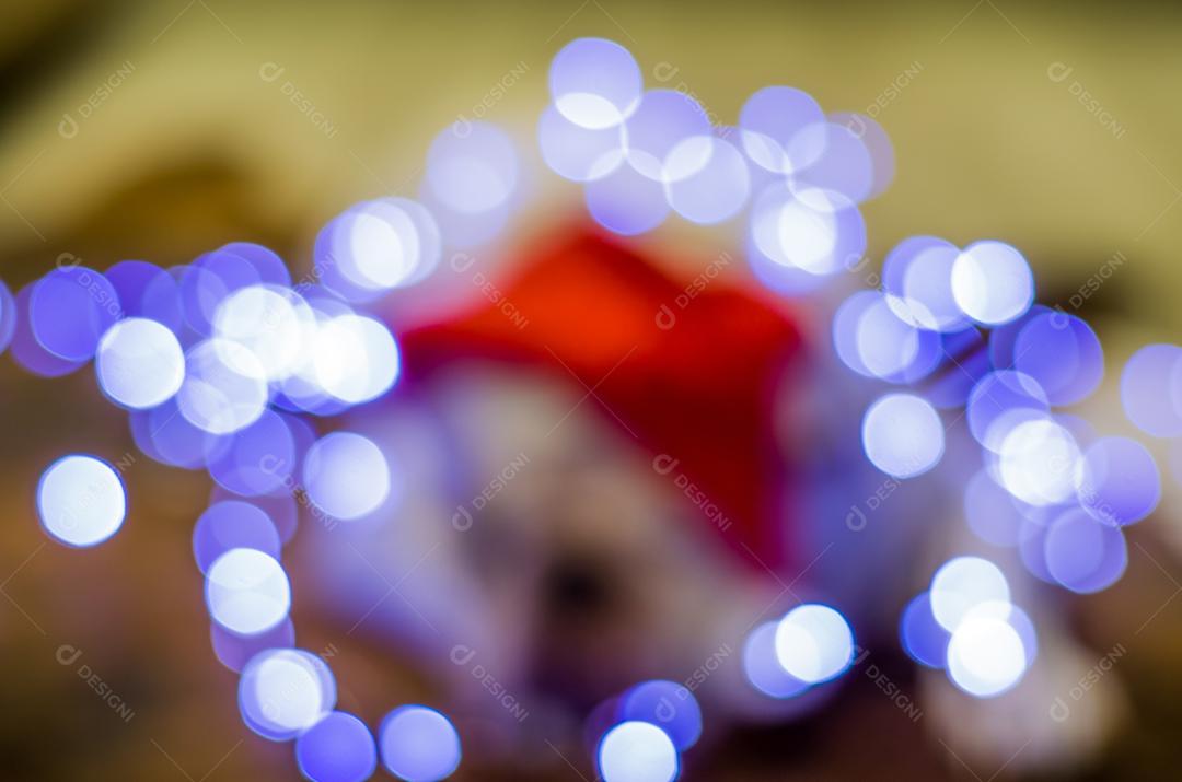 Luzes de Natal borradas para planos de fundo, bokeh para planos de fundo.