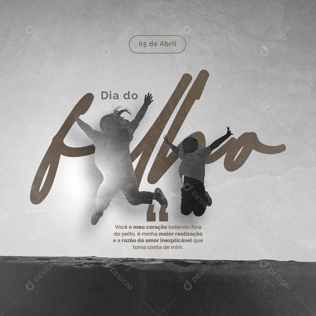 Social Media Dia Do Filho 5 De Abril PSD Editável