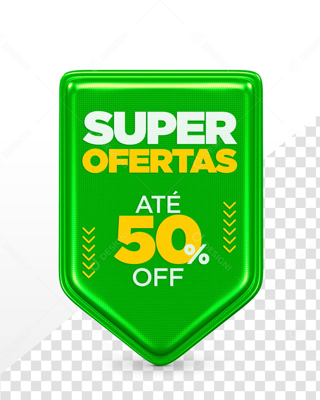 Brasão 3D Para Composição Compre Agora Amarelo PSD Editável