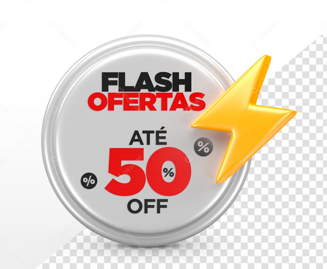Brasão 3D Para Composição Super Ofertas Vermelho PSD Editável