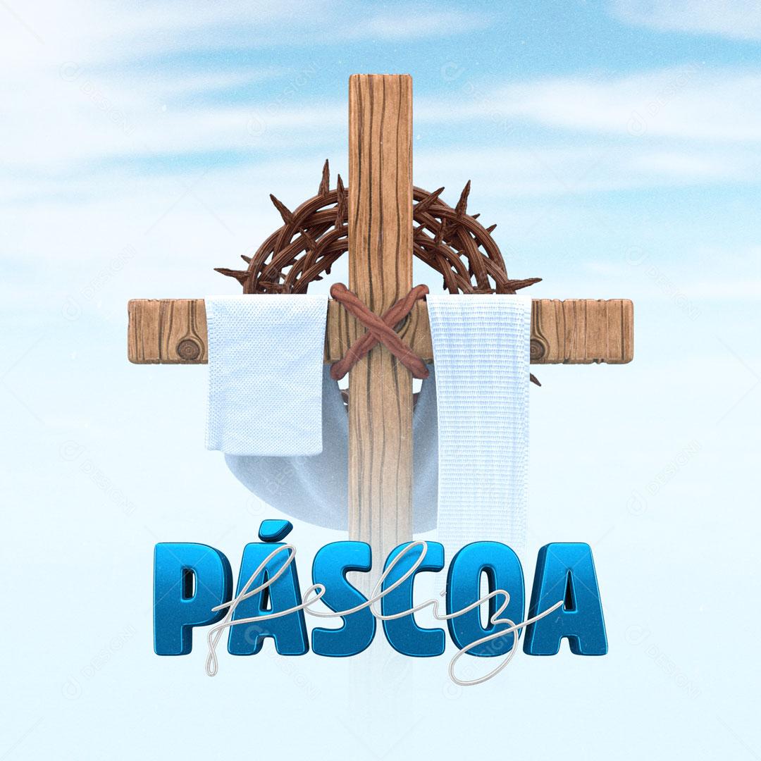 Post Feliz Páscoa Qual é o Verdadeiro Significado da Páscoa? Social Media PSD Editável