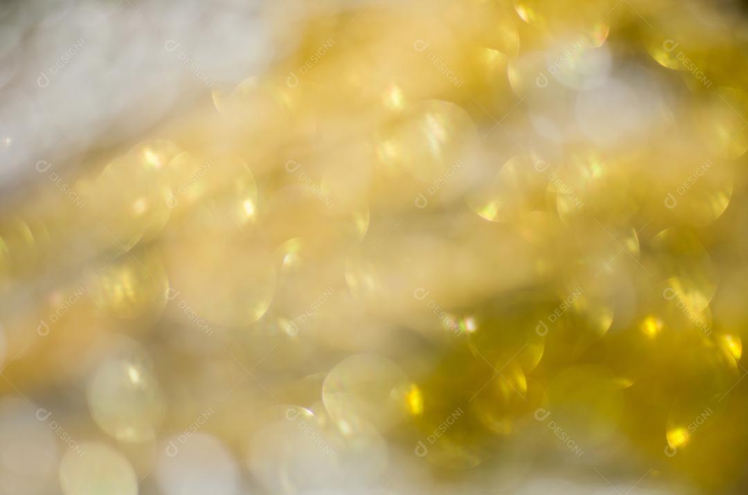 Textura bokeh dourada, textura turva de glitter dourado para planos de fundo.