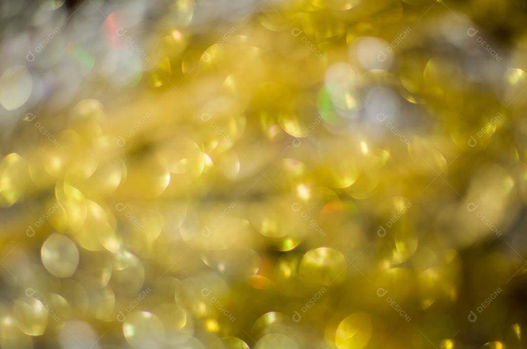 Textura bokeh dourada, textura turva de glitter dourado para planos de fundo.