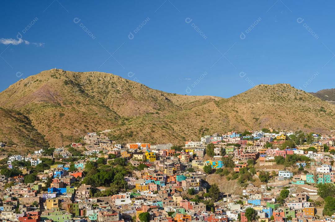 Vista panorâmica da cidade de Guanajuato, México.