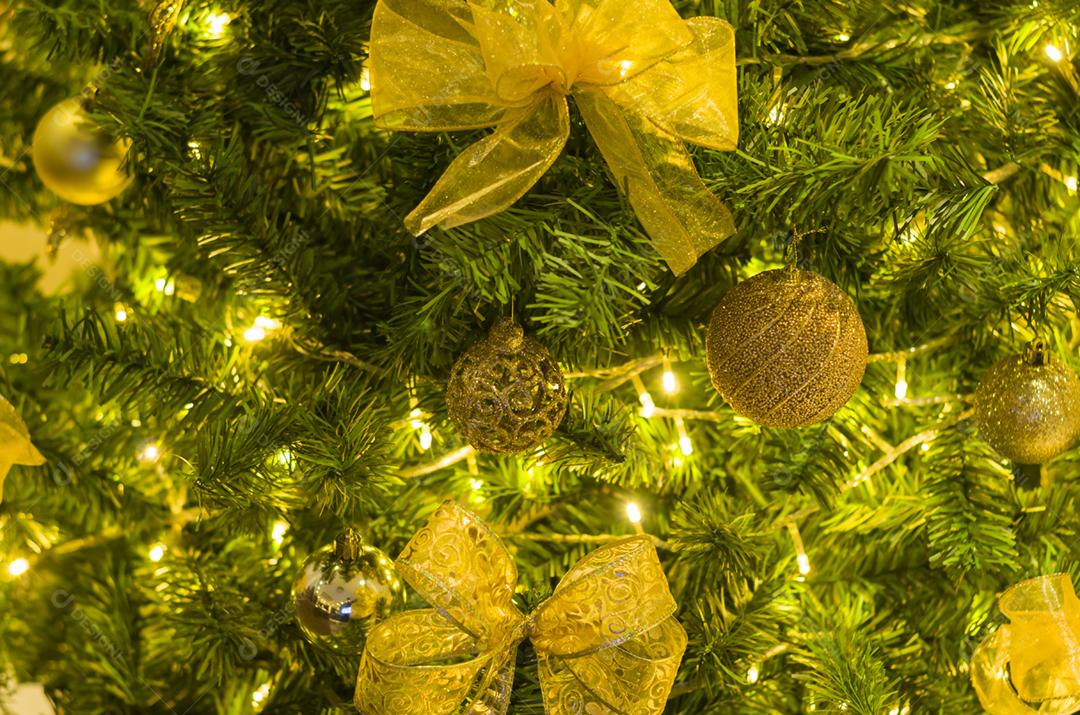 Textura de natal para fundos, árvore de natal, pinheiro, decorado.