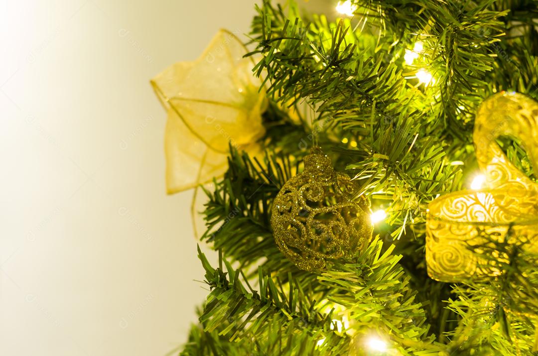 Textura de natal para fundos, árvore de natal, pinheiro, decorado.