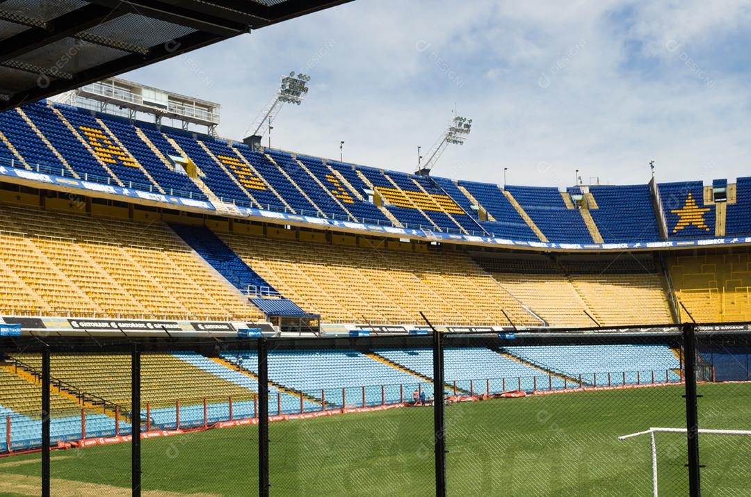 Vista panorâmica Estádio de futebol jogo
