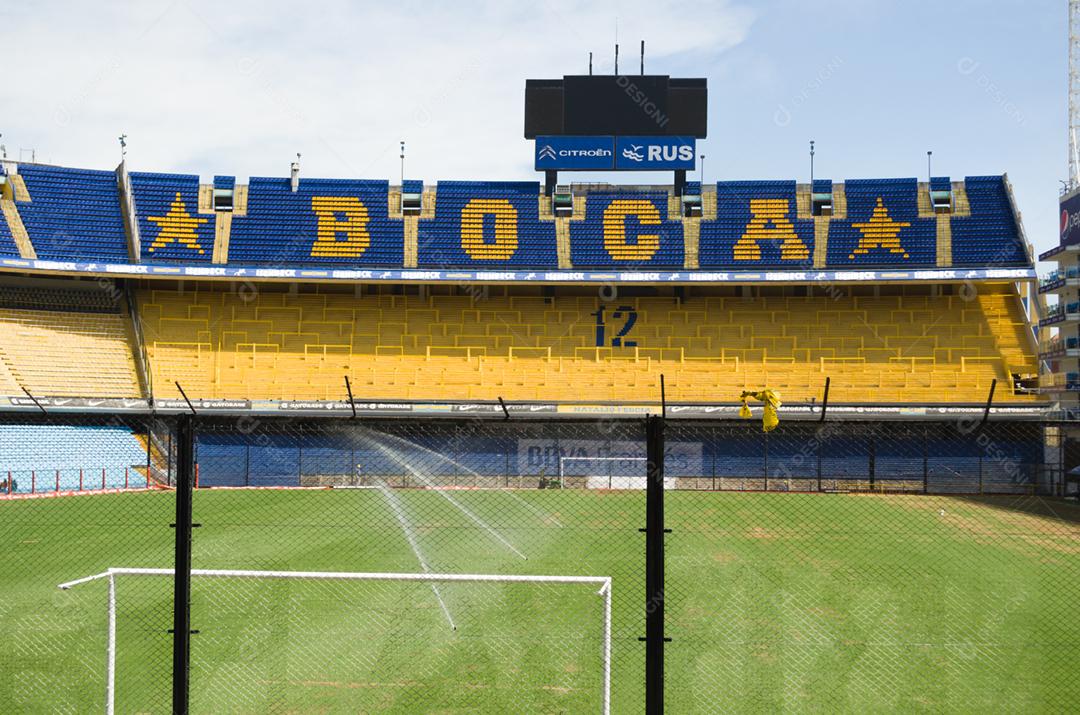 Estadio de futebol jogo campo gramado arquibacandas