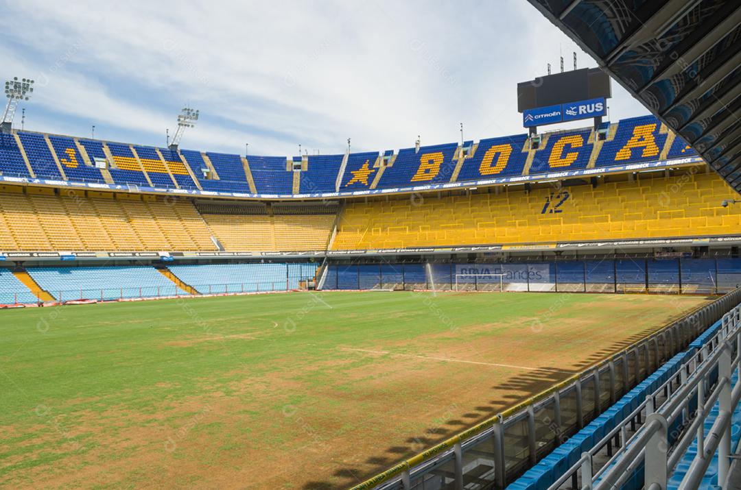 Estadio de futebol jogo campo gramado arquibacandas
