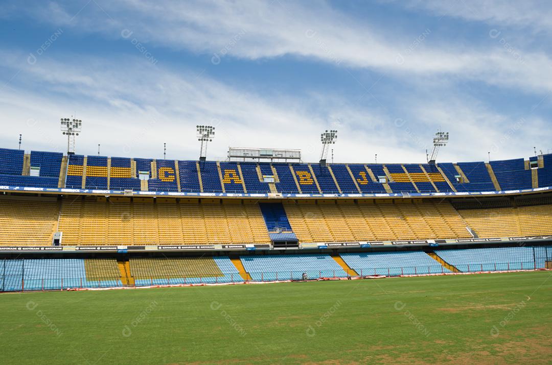 Estadio de futebol jogo campo gramado arquibacandas