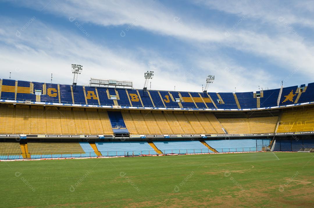 Estadio de futebol jogo campo gramado arquibacandas