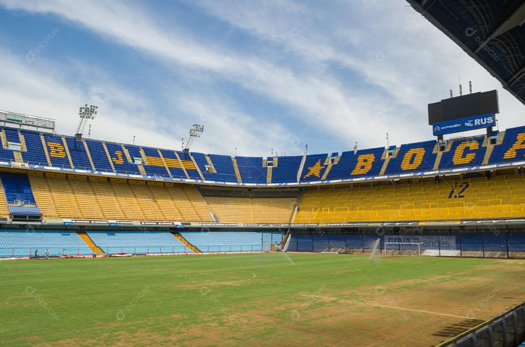 Estadio de futebol jogo campo gramado arquibacandas