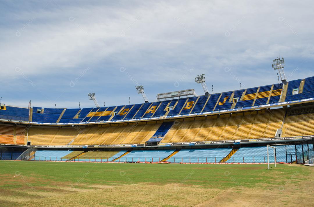 Estadio de futebol jogo campo gramado arquibacandas