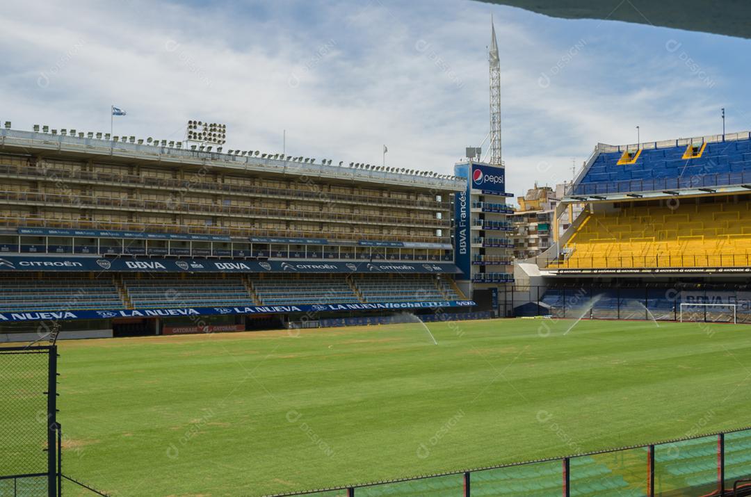 Estadio de futebol jogo campo gramado arquibacandas