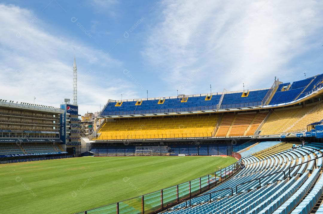 Estadio de futebol jogo campo gramado arquibacandas