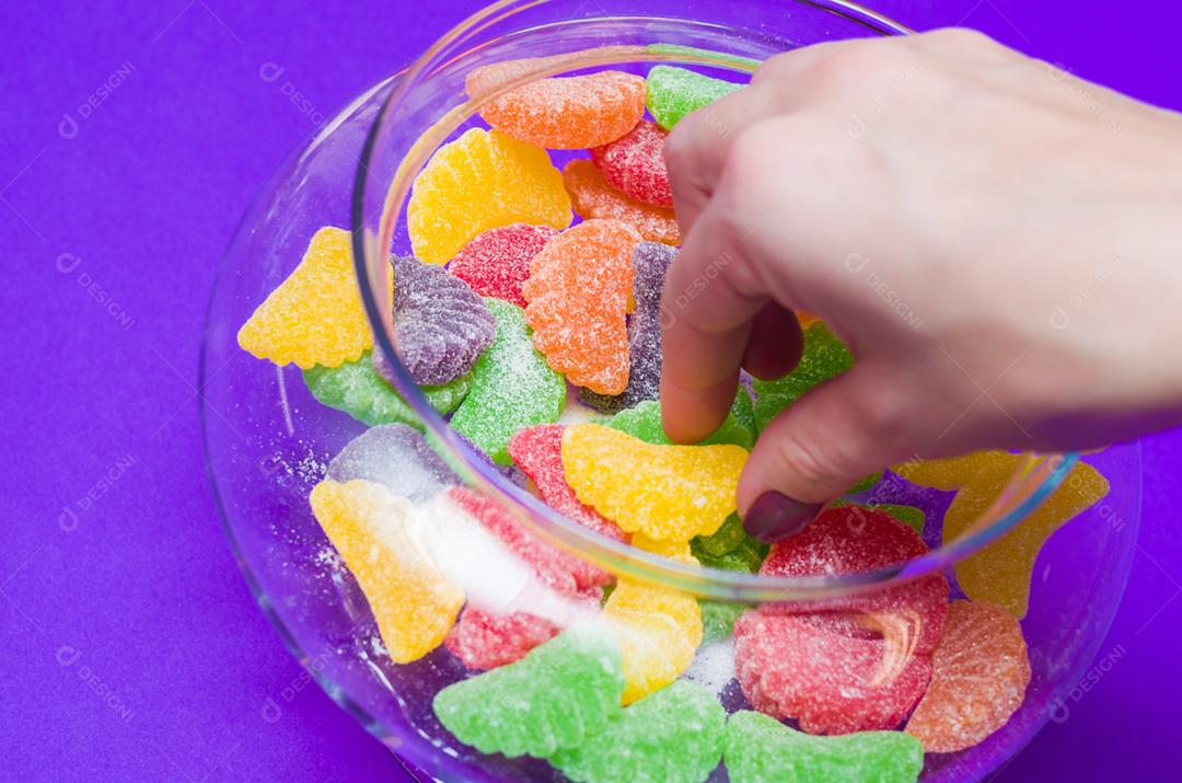 Textura colorida de balas de borracha, balas coloridas.