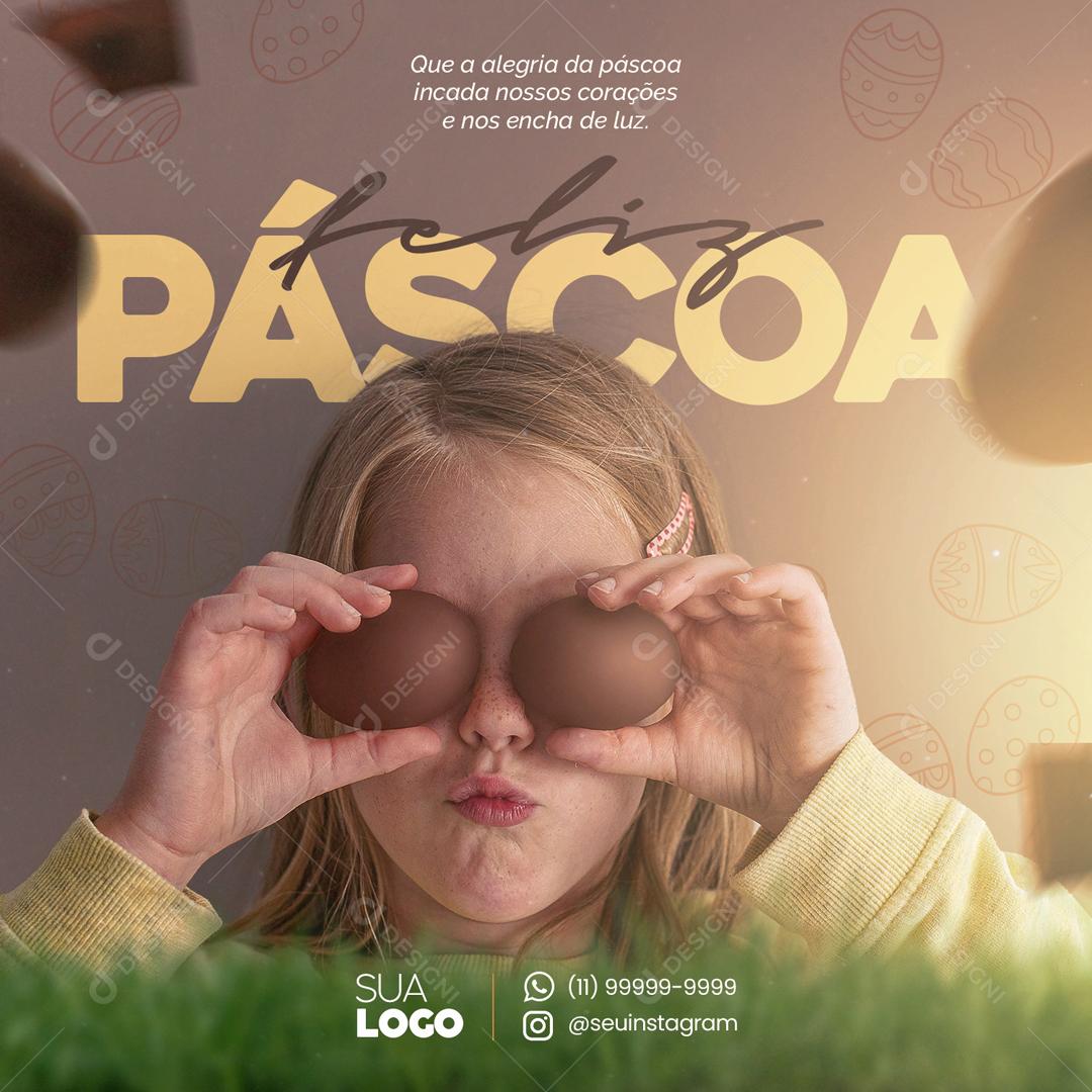 Feliz Páscoa Que A Alegria De Páscoa Incada Nossos Corações