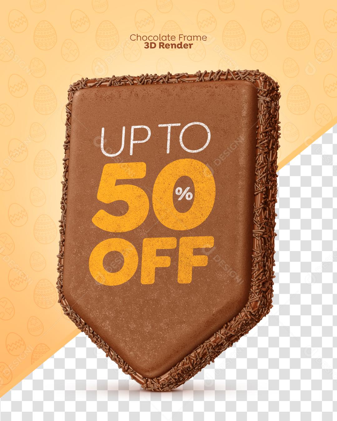 Brasão Páscoa De Ofertas 50% off PSD Editável