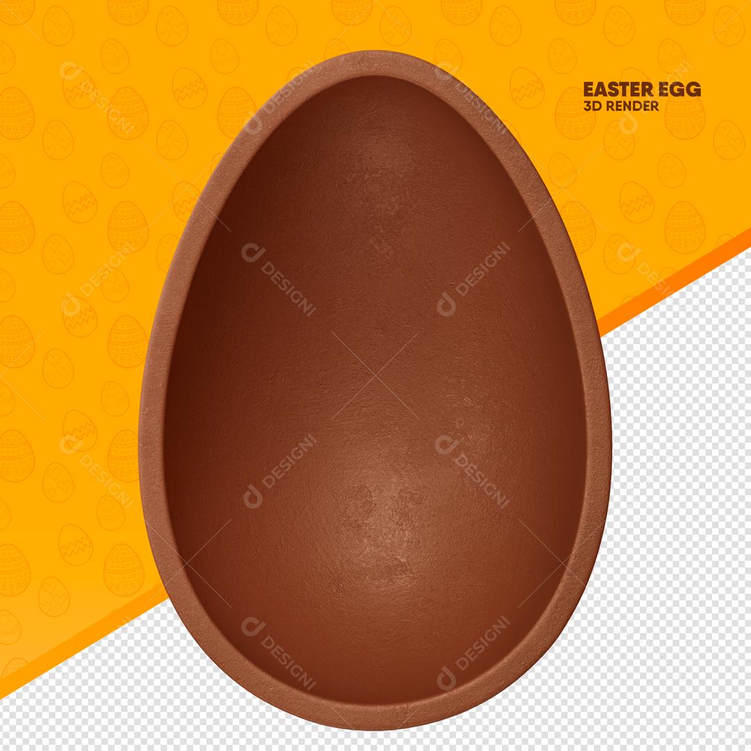 Elemento 3D Para Composição Ovos De Chocolate Páscoa PSD Editável
