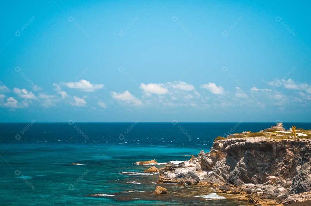 Praia de Cancun, México, Caribe.