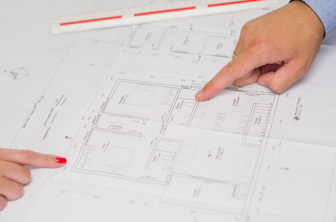Grande conceito de projeto de engenharia e trabalho em grupo.