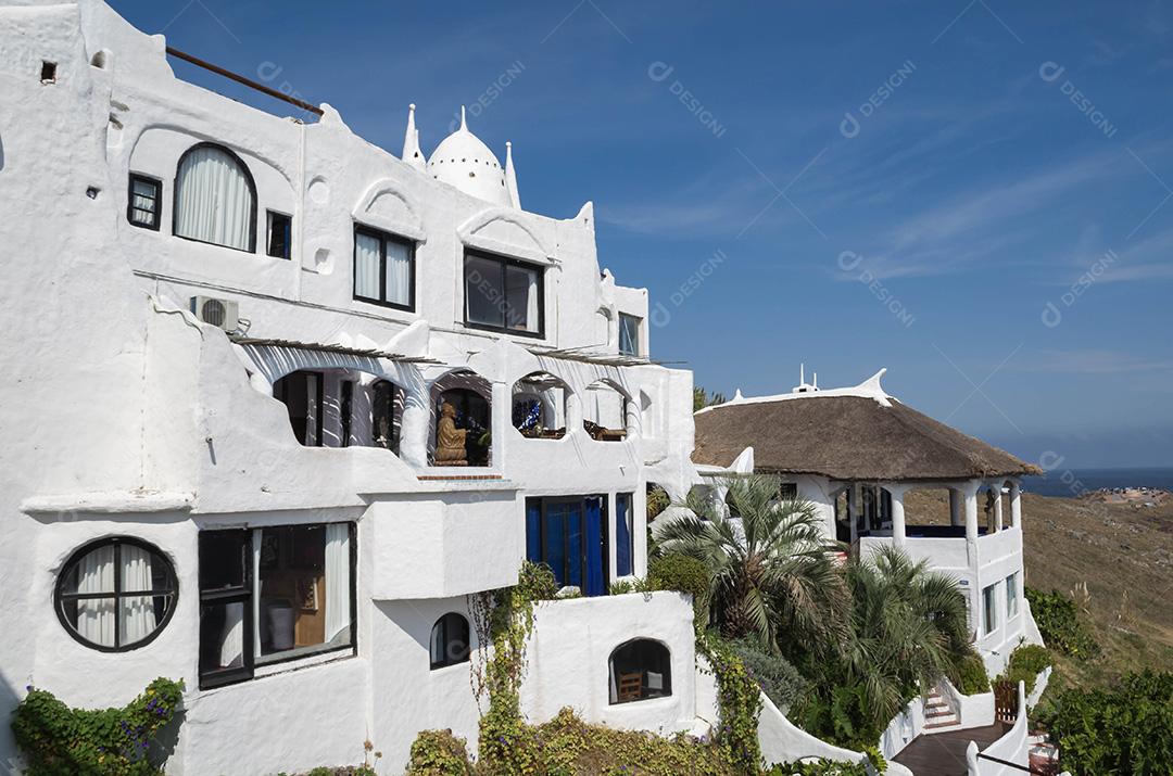 Vista do mar de Punta Ballena, Punta del Este Uruguai, Casa