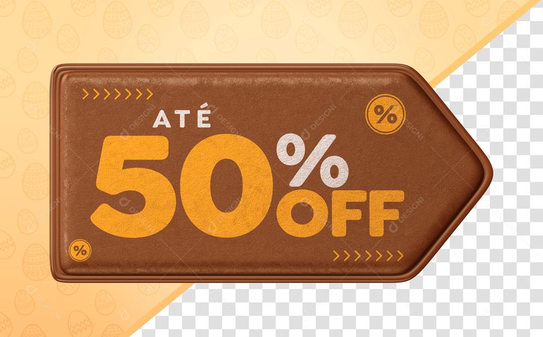 Brasão Páscoa De Ofertas 50% off PSD Editável