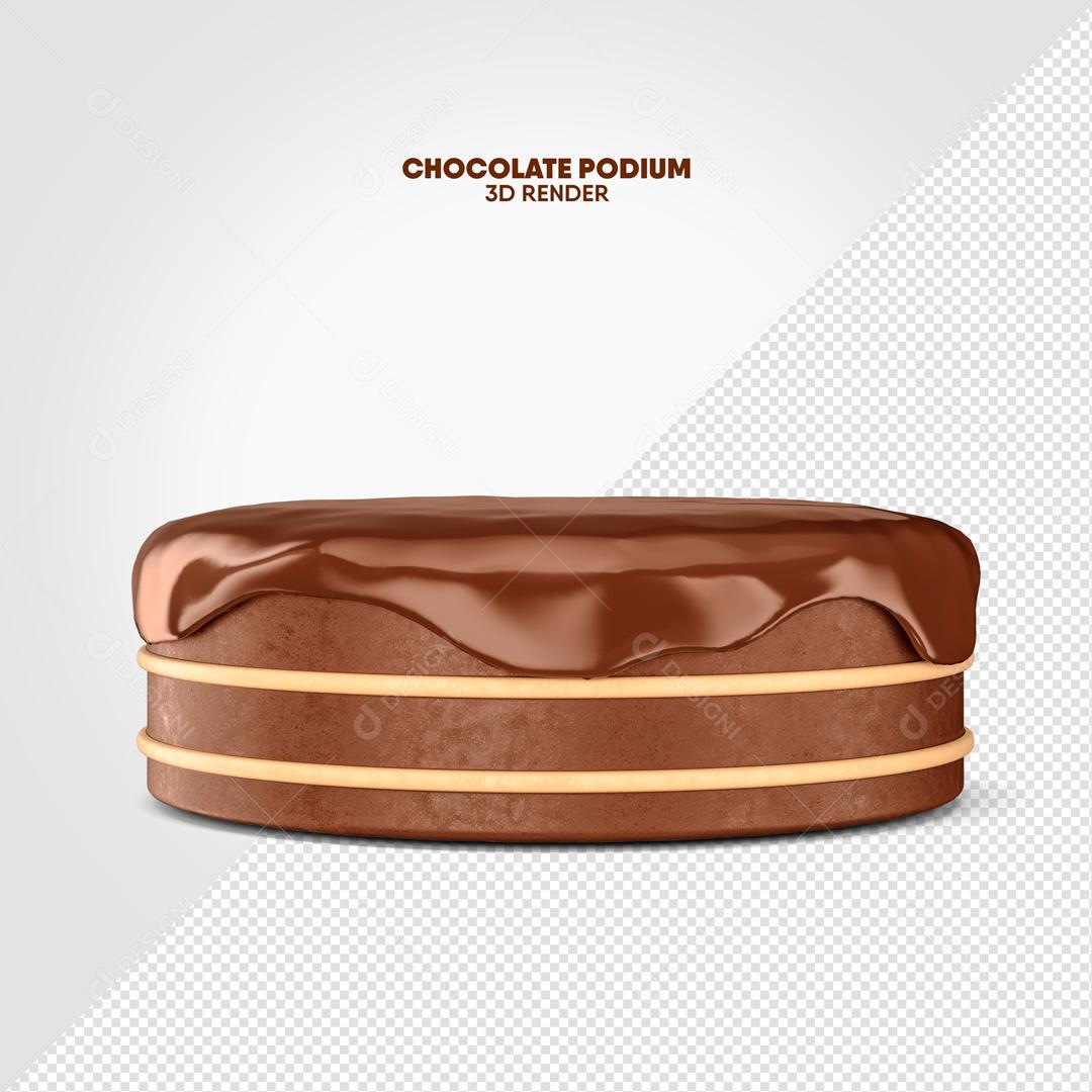 Podium De Chocolates Com Recheio De Doce Social Media PSD Editável