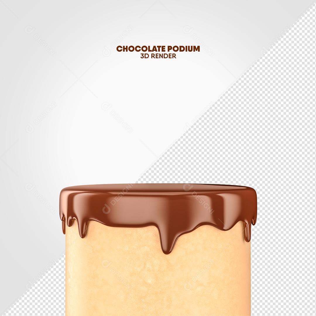 Podium De Chocolates Com Recheio De Doce Social Media PSD Editável